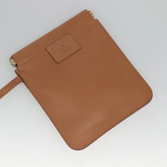 GUCCI Hand Bag Leather Beige Gold - Picture 7 of 15